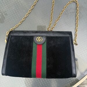 Gucci suede handbag
